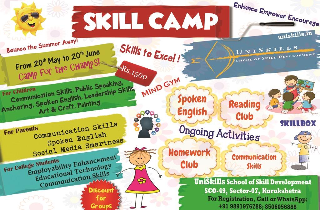 Skill Camp pamphlet 